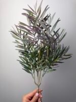 Гілка екзотик зелена з фіолетовими кінчиками - Зображення 2