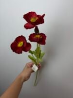 Мак бордовий