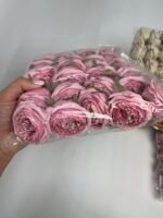 піон з декоративною серединкою рожева - Зображення 3