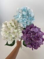 Гортензія на гілці real touch фіолет - Зображення 3