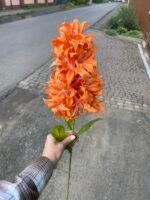 Декоративна гілка з цвітом богенвілії руда - Зображення 5