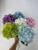 Гортензія на гілці real touch зелена - Зображення 4