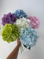 Гортензія на гілці real touch н.блакитна - Зображення 4