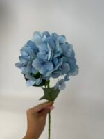 Гортензія на гілці real touch блакитна - Зображення 3