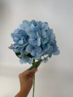 Гортензія на гілці real touch блакитна