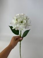 Гортензія на гілці real touch біла - Зображення 2