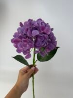 Гортензія на гілці real touch фіолет