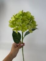 Гортензія на гілці real touch зелена