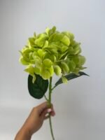 Гортензія на гілці real touch зелена - Зображення 2