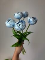 Тюльпани піоновидні світло блакитні 40 см
