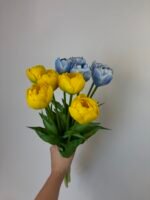 Тюльпани піоновидні жовті 40 см - Зображення 5