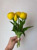 Тюльпани жовті піоновидні 3+2 30см. - Зображення 3