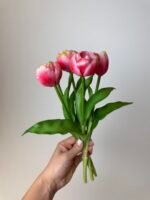 Тюльпани рожеві піоновидні 3+2 30см. - Зображення 3