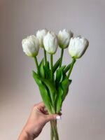 Тюльпани класік білі піоновидні - Зображення 3
