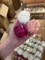 Троянда бутон білий з запаяними кінчиками - Зображення 2