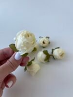 Троянда міні молочна - Зображення 2