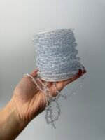 Кристали кружечки  прозорі 15 м