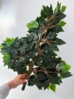 Листя фікуса темно зелений уп.12шт